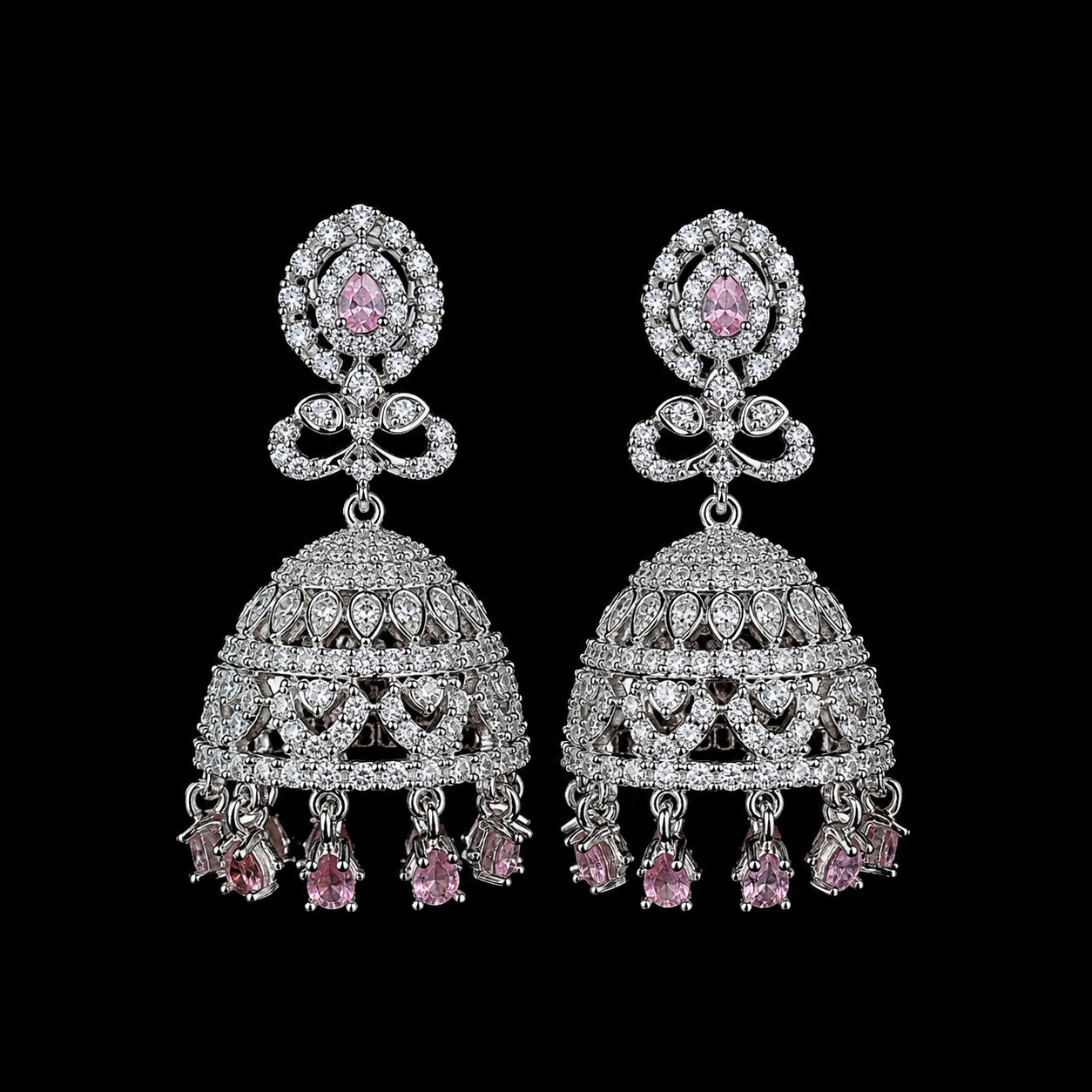 AD zircon Jhumki (earrings)