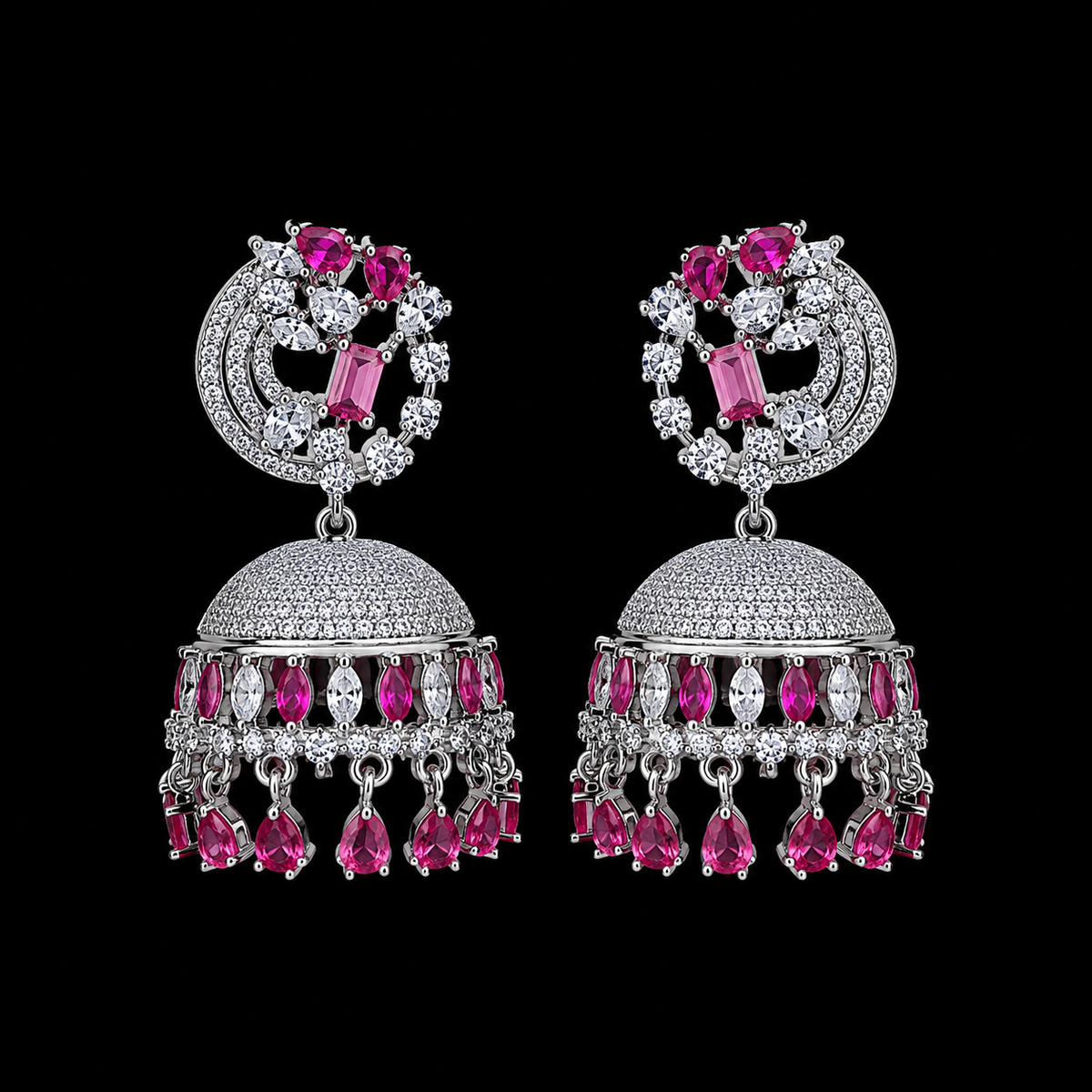 AD zircon Jhumki (earrings)