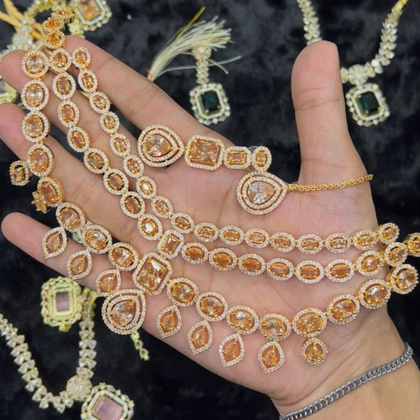 AD Zircon Set (party wear)