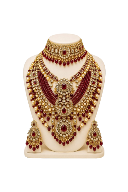 Gold Choker Bridal Set