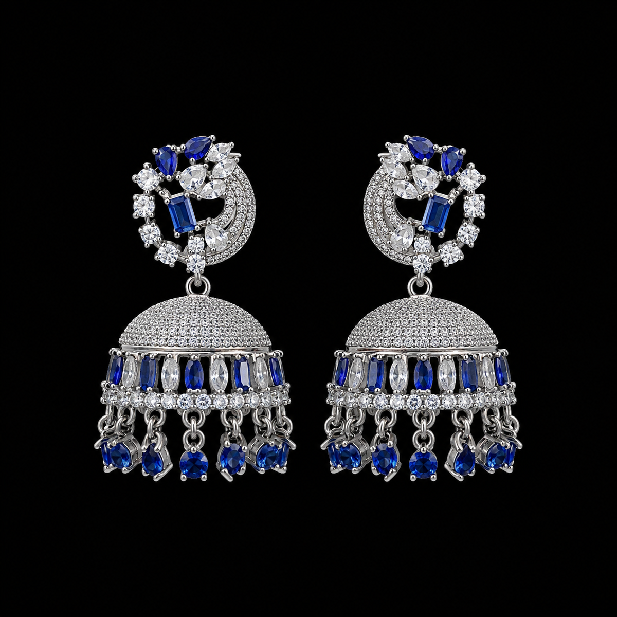 AD zircon Jhumki (earrings)