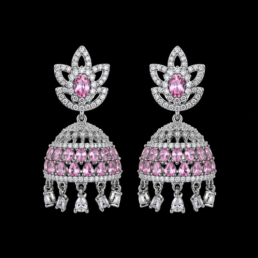 AD zircon Jhumki (earrings)