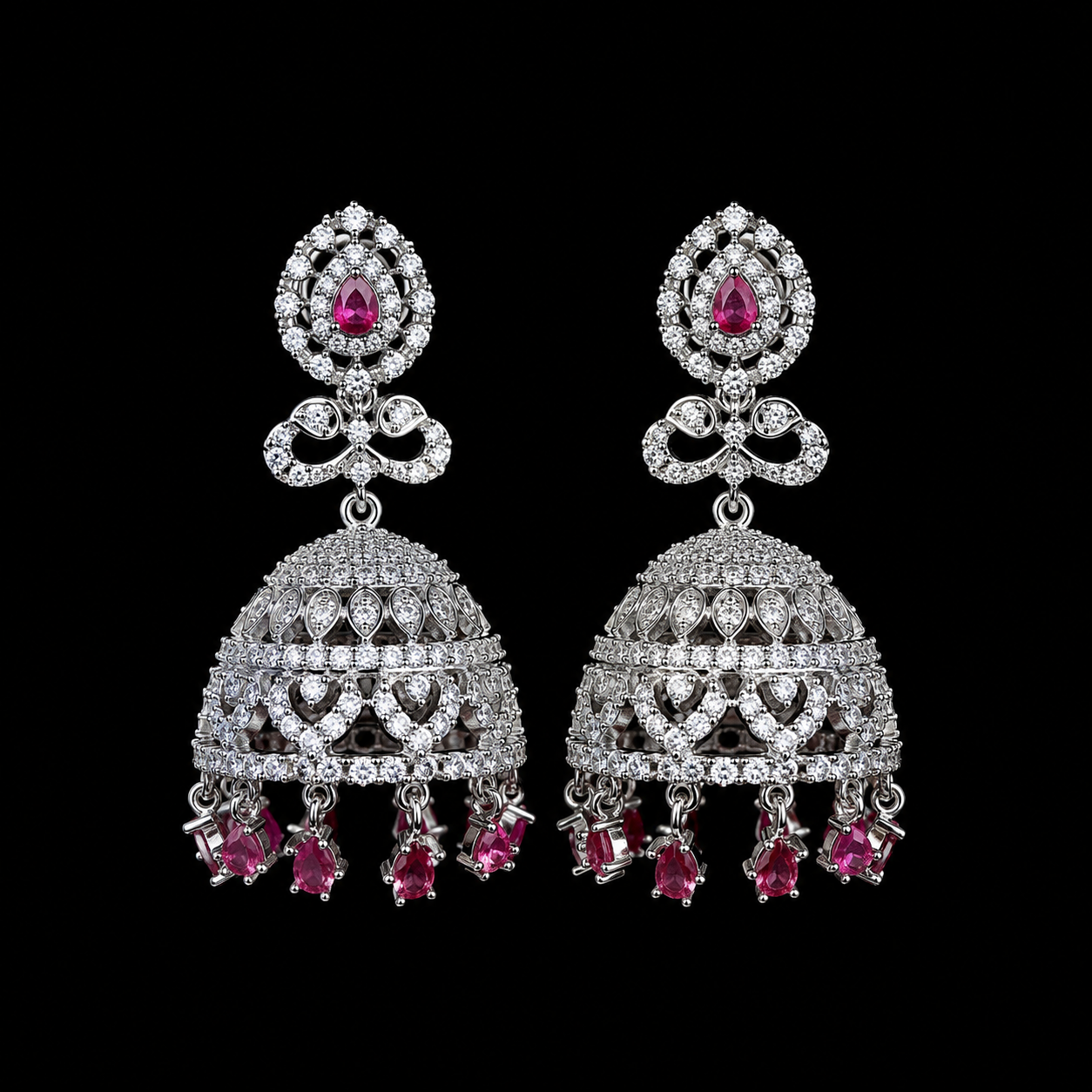 AD zircon Jhumki (earrings)