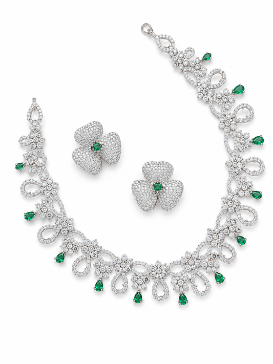 AD Zircon Set (party wear)