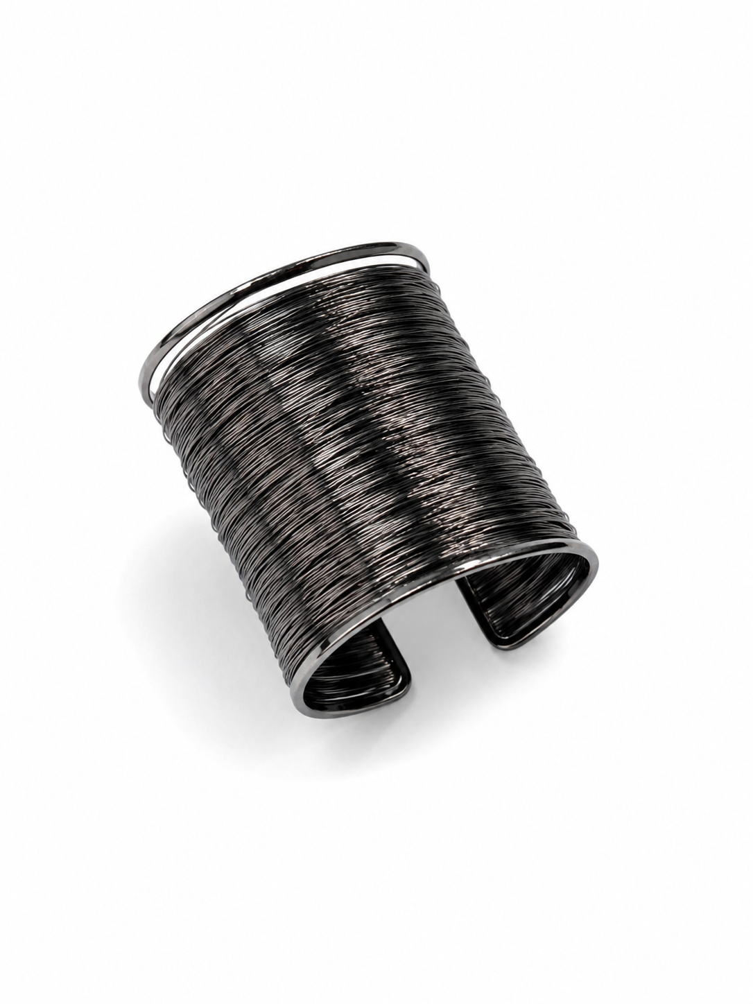 Spiral wired metal handcuff (openable)