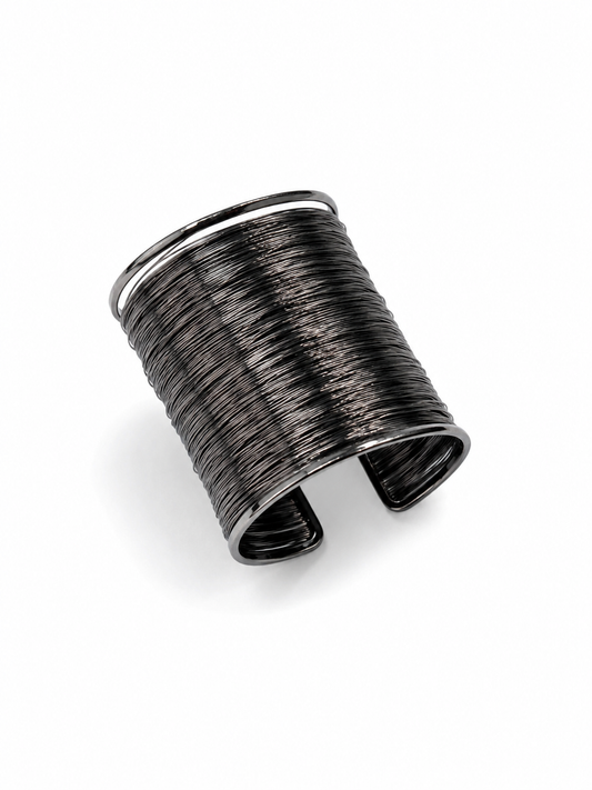 Spiral wired metal handcuff (openable)