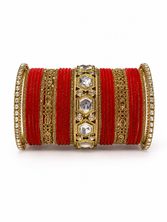 Red bridal Chooriya (can be customised)