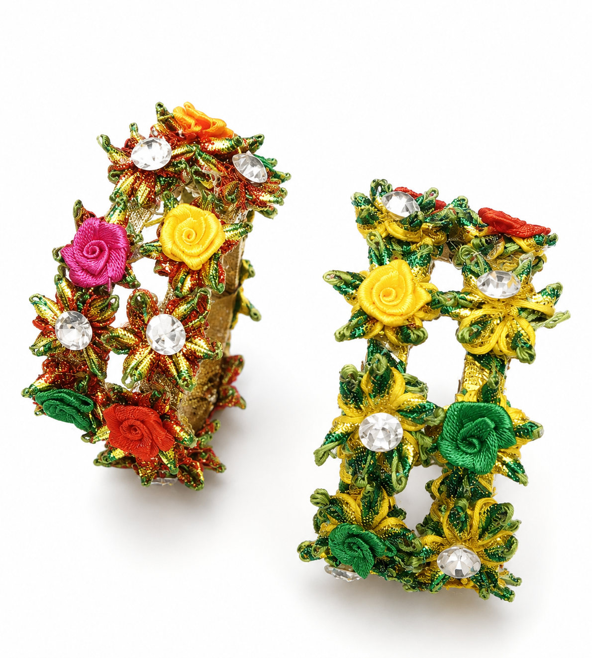 Floral Goota Embroidered
Gemstone Ornaments(can be customised)