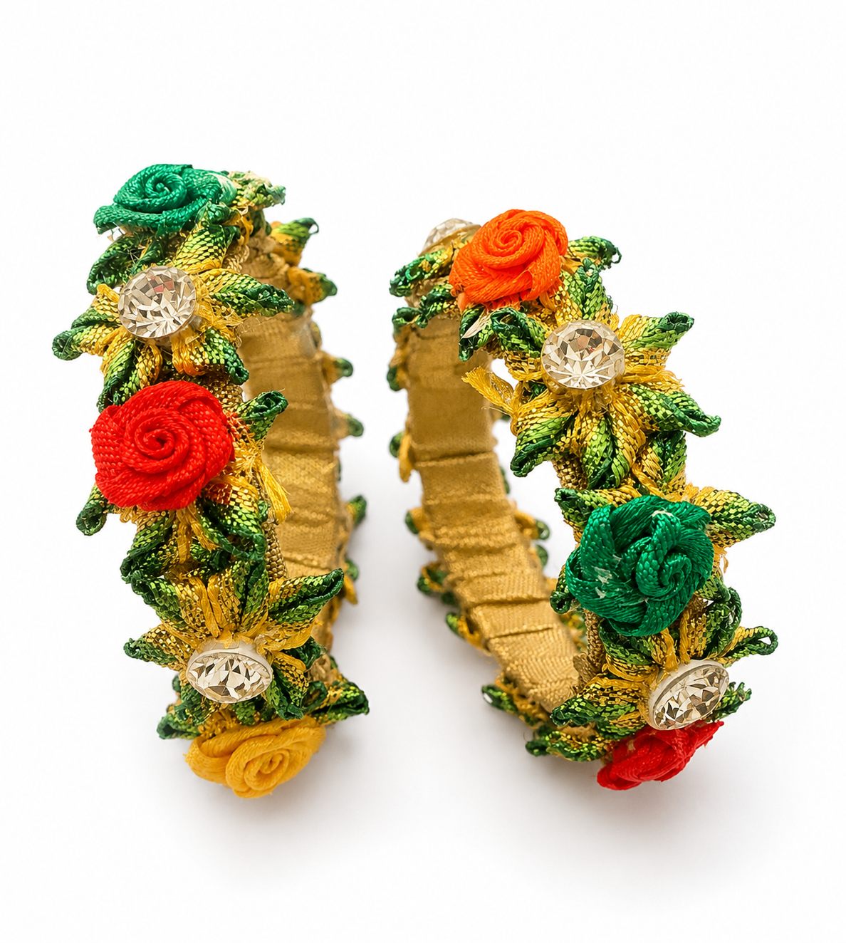 Floral Goota Embroidered
Gemstone Ornaments(can be customised)