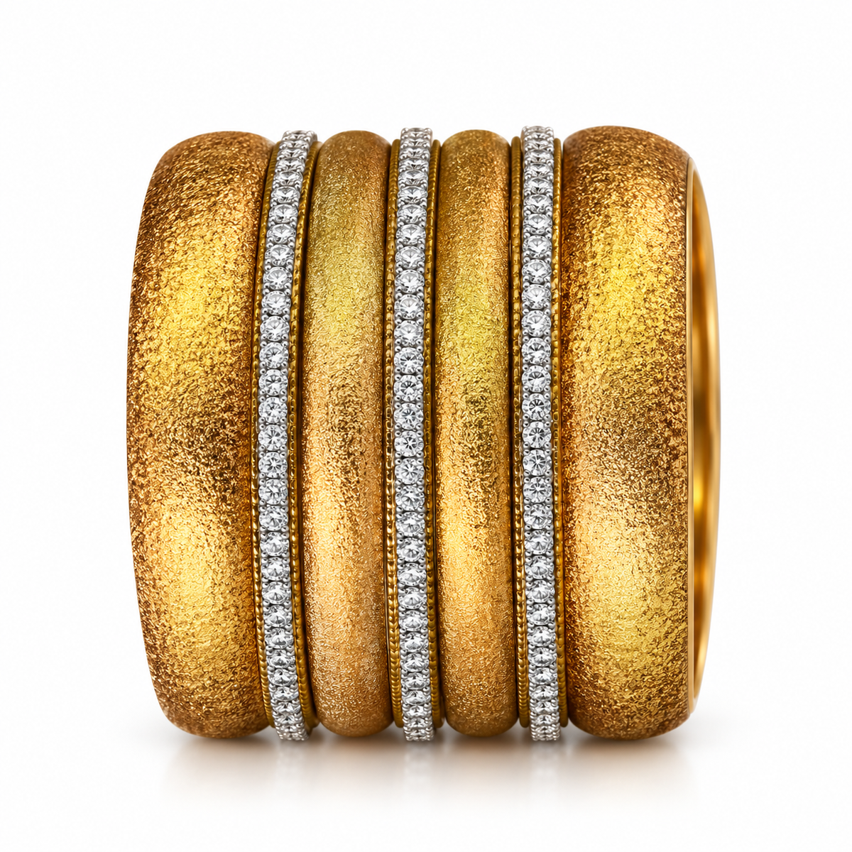 Chunkey mahira,s Bangles with jarao ad kara