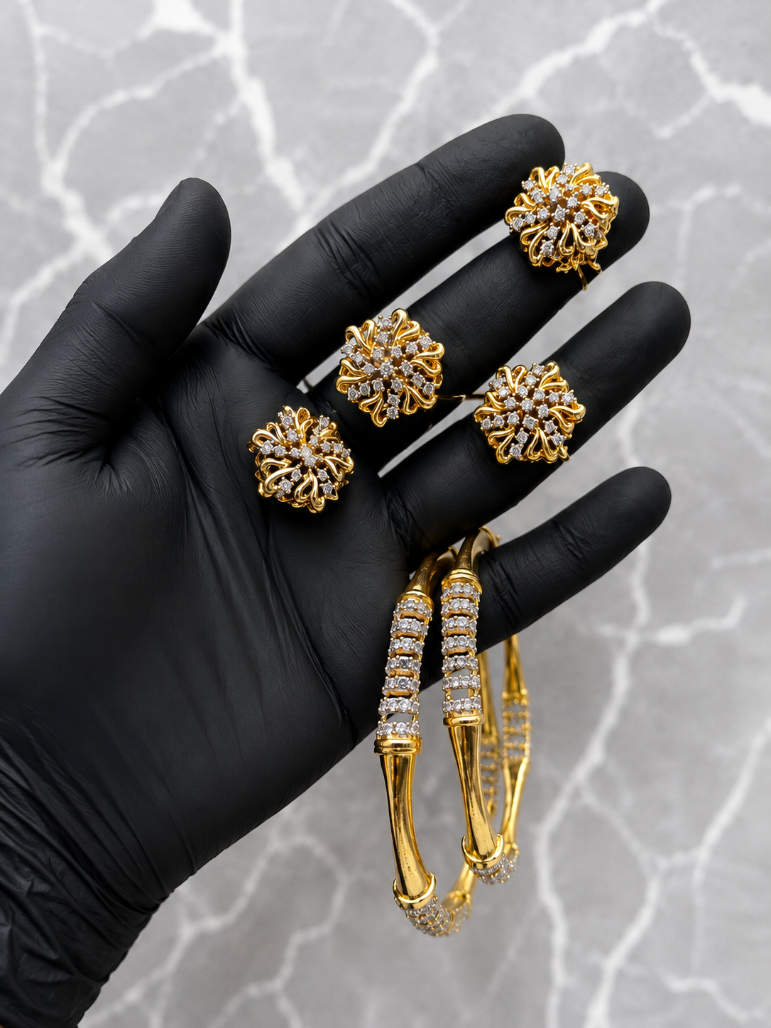 Gold S-S Set Jewel