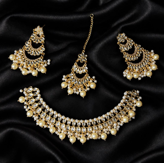 Kundan teeqa Set