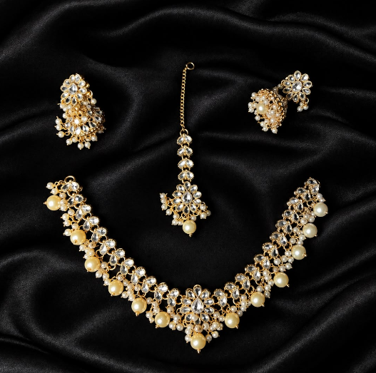 Kundan teeqa Set
