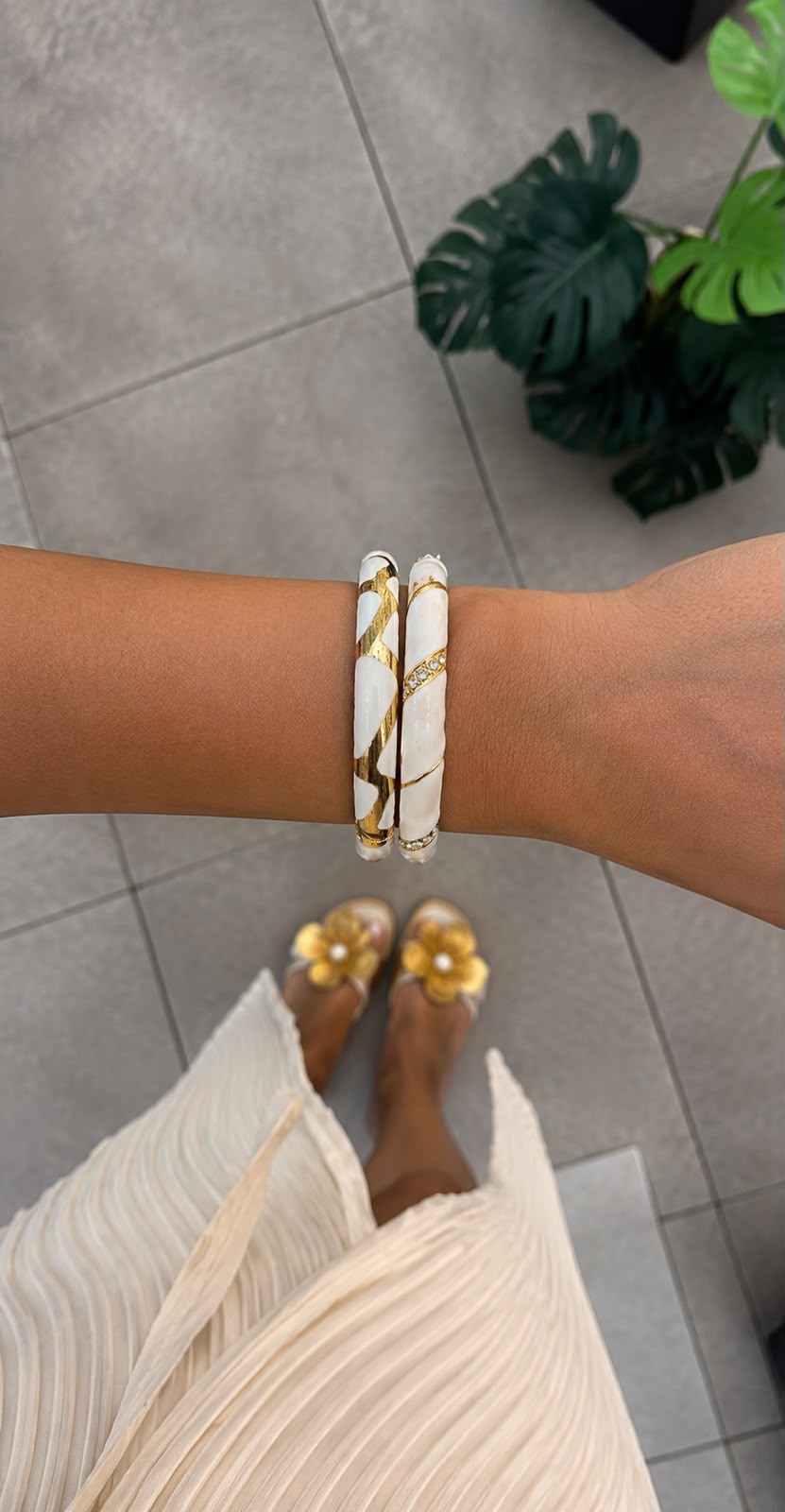 Enamel Cuff Bracelet