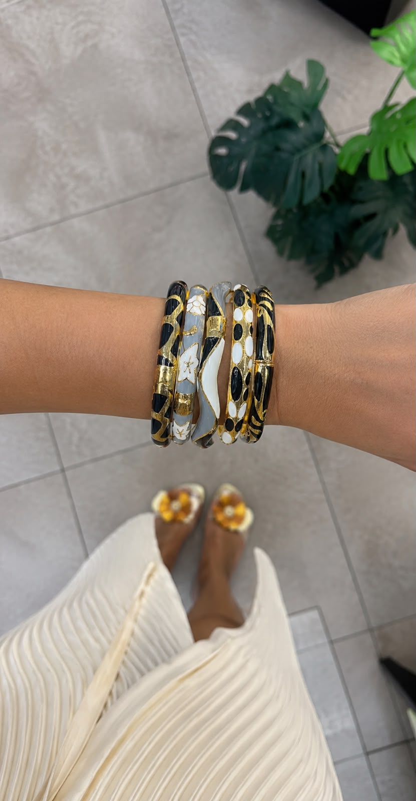 Enamel Cuff Bracelet
