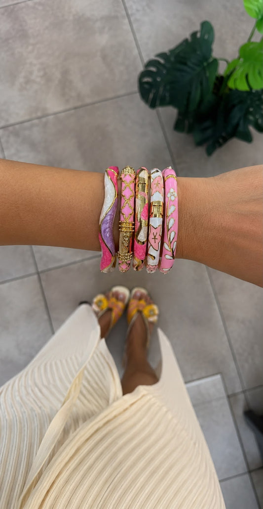 Enamel Cuff Bracelet
