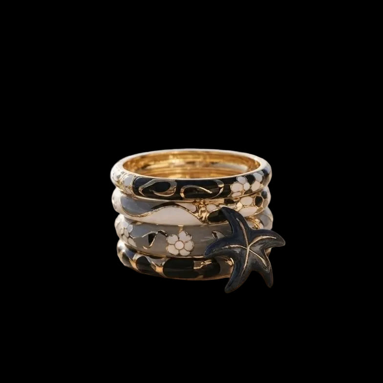 Enamel Cuff Bracelet