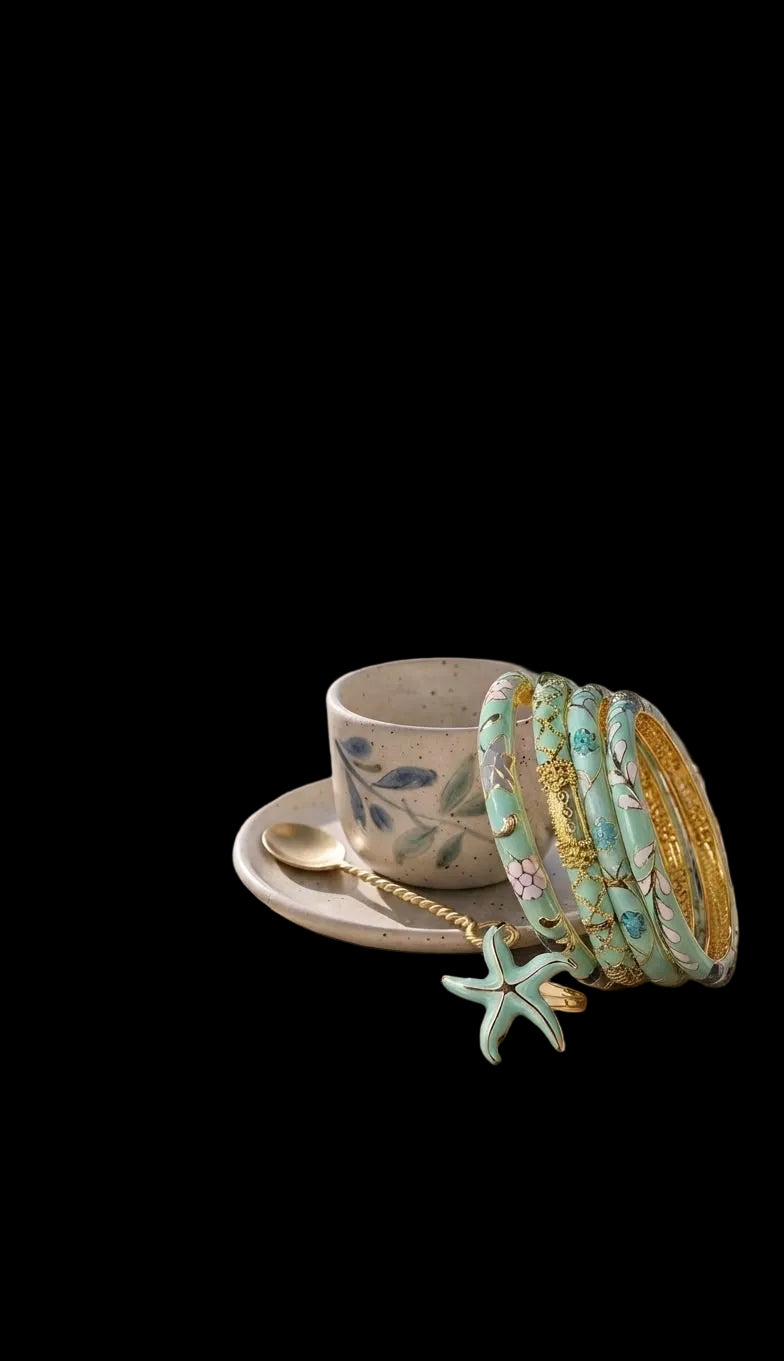 Enamel Cuff Bracelet
