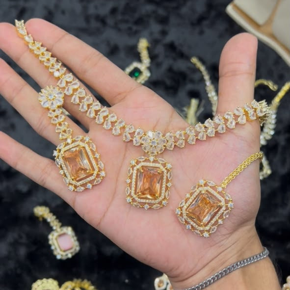 AD Zircon Set (party wear)