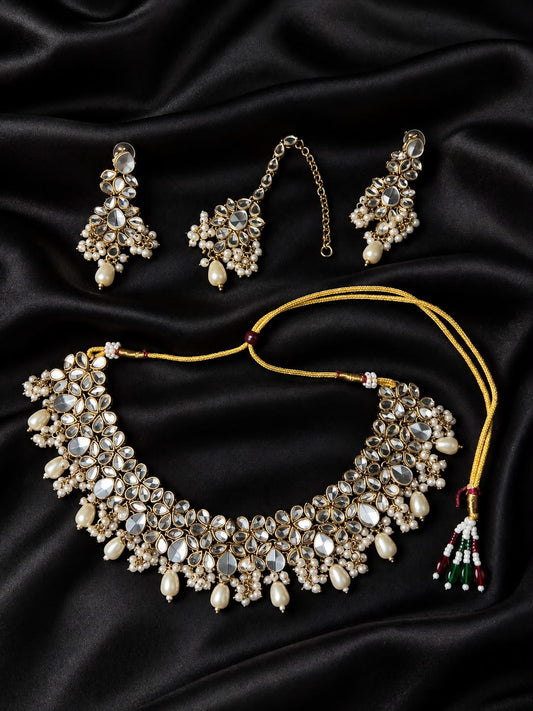 Kundan teeqa Set