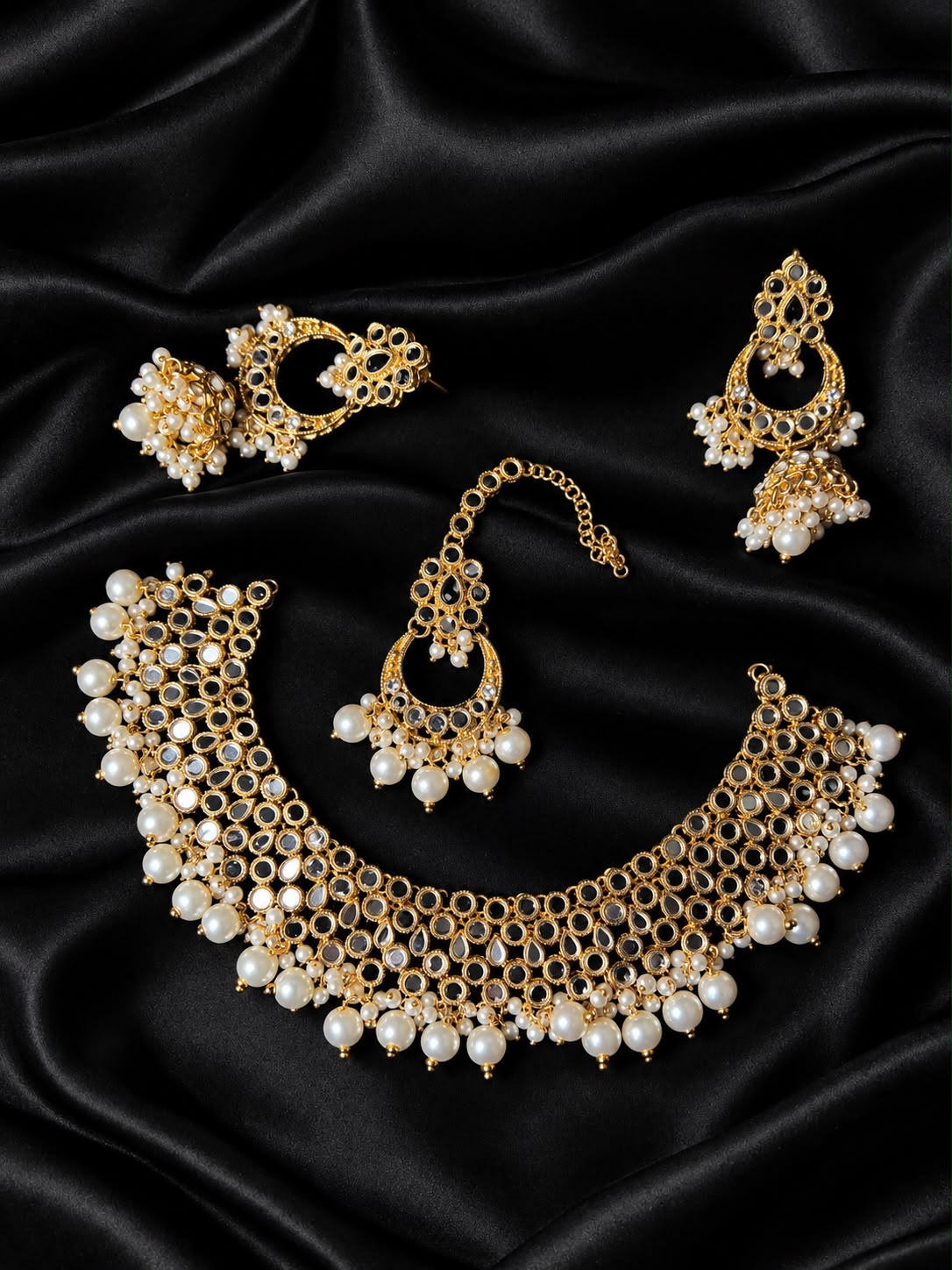 Kundan teeqa Set